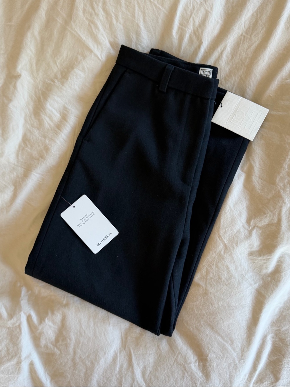 NWT Toteme Cotton Wool Twisted Seam Trousers - Picture 3 of 5